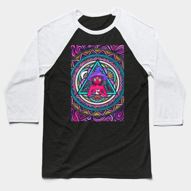 clancy Midnight Gospel in Mandala Baseball T-Shirt by asiancoffeegirl